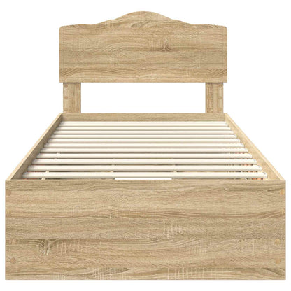 Bedframe met lade Sonoma Eiken 90 x 200 cm Ingenieurshout