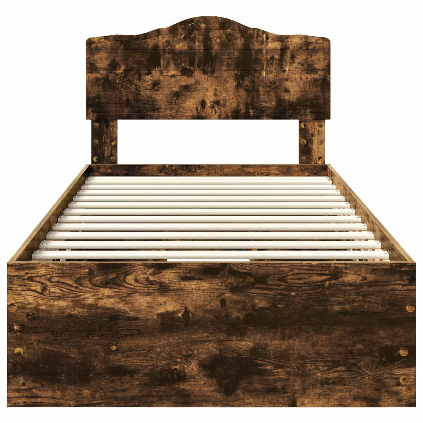 Bedframe met lade Gerookt eiken 90 x 190 cm Ingenieurshout