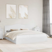 Opslagbed 180x200 cm wit bewerkt hout