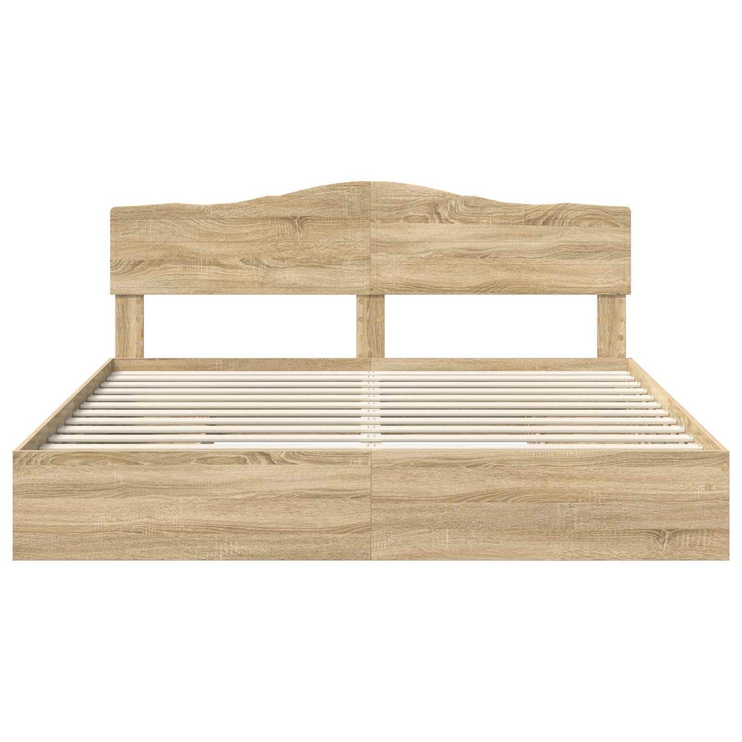 Opslag bed met lade Sonoma Eiken 180 x 200 cm Bewerkt hout