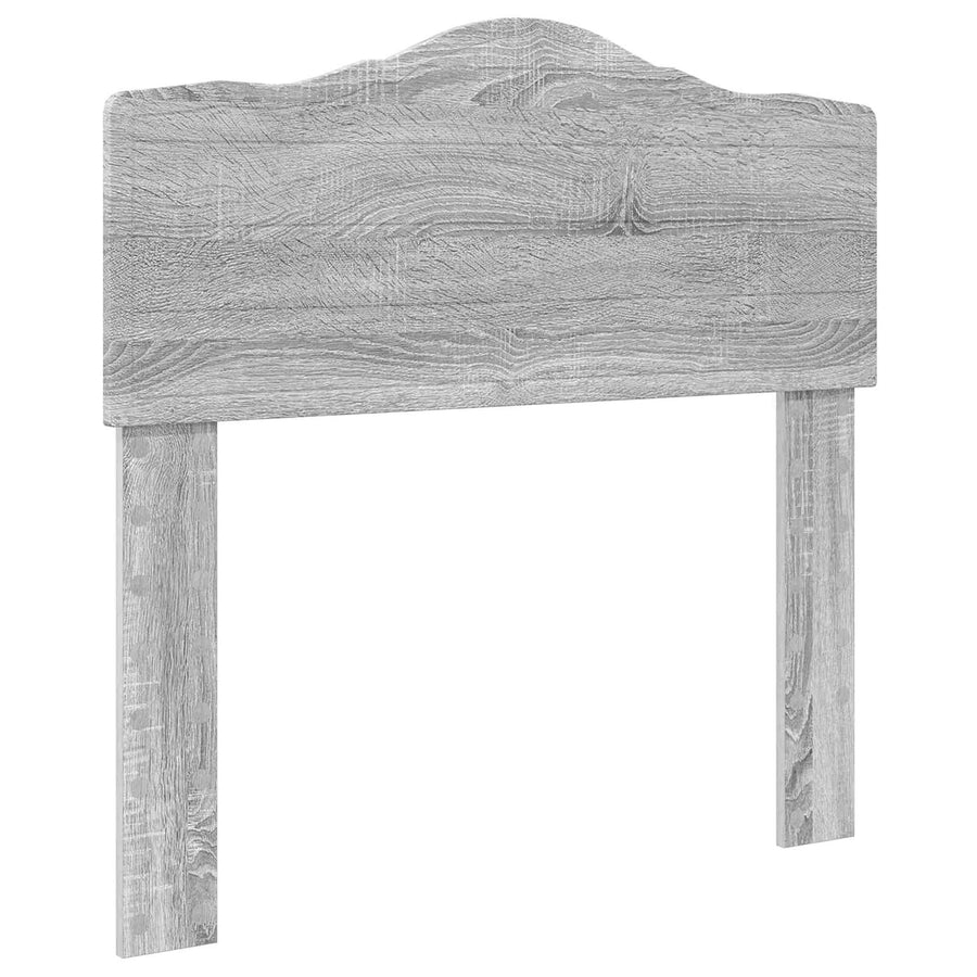 Opslag bed met hoofdeinde Grijs Sonoma 90 x 190 cm Bewerkt hout