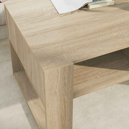Salontafel met opslag Sonoma Eiken 92 x 53 x 45 cm Bewerkt hout