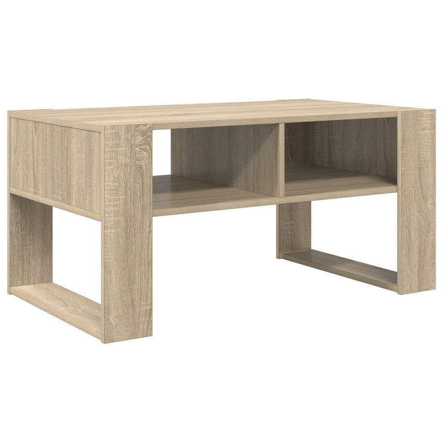 Salontafel met opslag Sonoma Eiken 92 x 53 x 45 cm Bewerkt hout