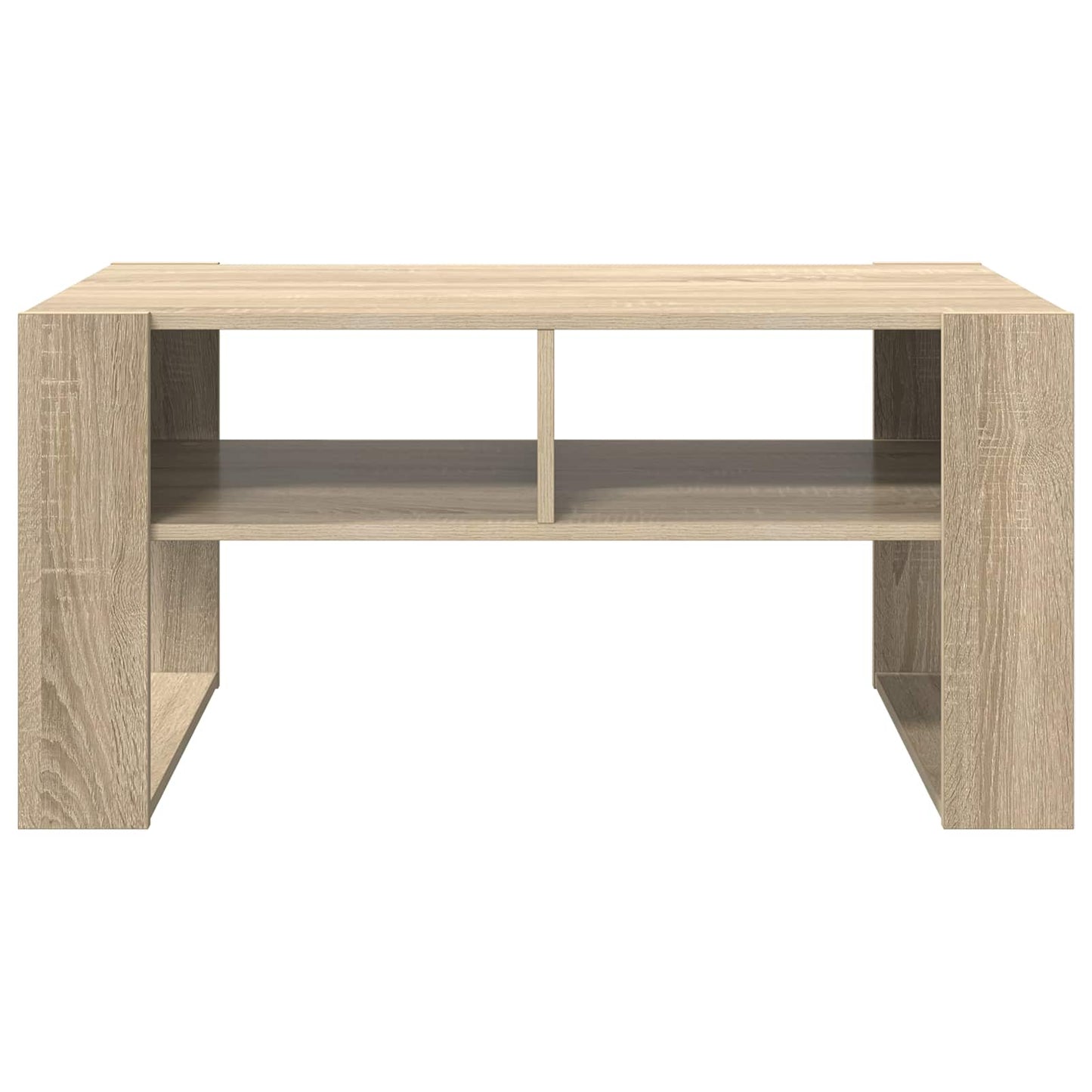 Salontafel met opslag Sonoma Eiken 92 x 53 x 45 cm Bewerkt hout