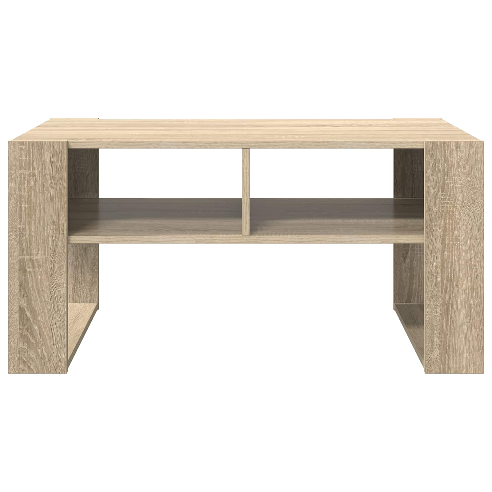 Salontafel met opslag Sonoma Eiken 92 x 53 x 45 cm Bewerkt hout