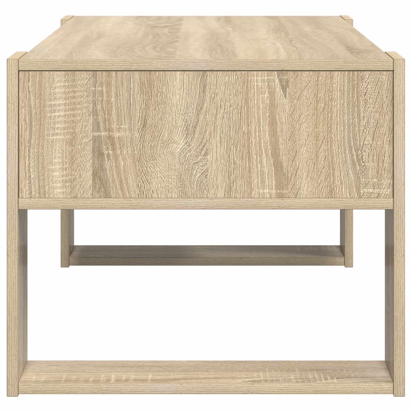 Salontafel met opslag Sonoma Eiken 92 x 53 x 45 cm Bewerkt hout