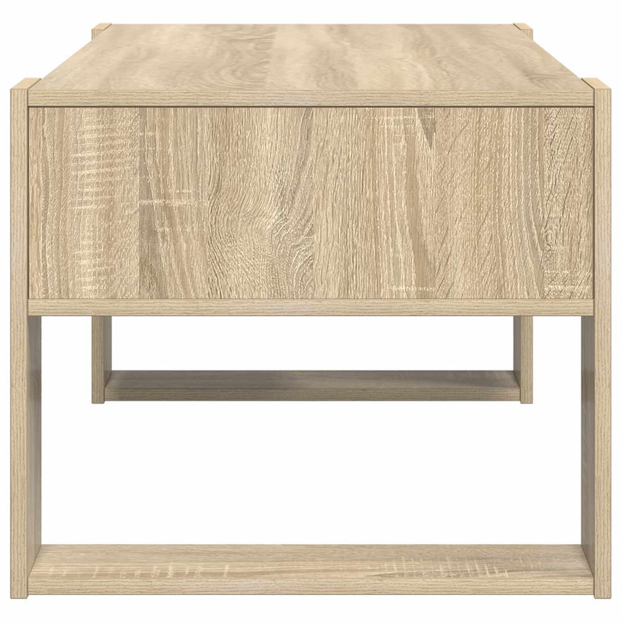 Salontafel met opslag Sonoma Eiken 92 x 53 x 45 cm Bewerkt hout