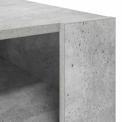 Salontafel met opslag Beton Grijs 92 x 53 x 45 cm Bewerkt hout