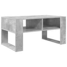 Salontafel met opslag Beton Grijs 92 x 53 x 45 cm Bewerkt hout