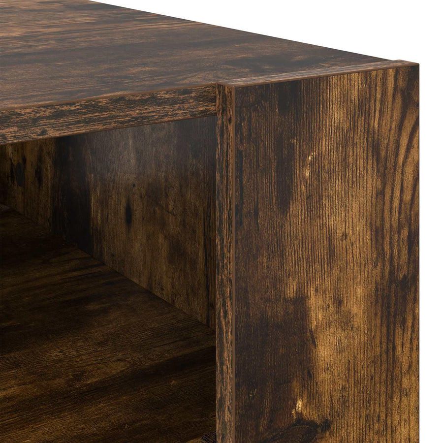Salontafel Gerookt eiken 92 x 53 x 45 cm Bewerkt hout