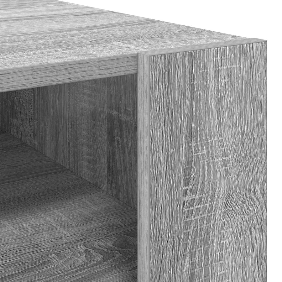 Salontafel met opslag Grijs Sonoma 92 x 53 x 45 cm Bewerkt hout