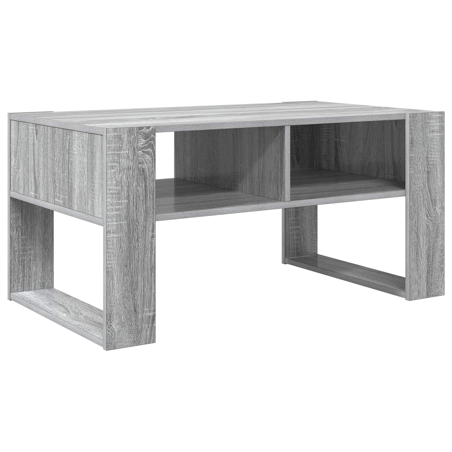 Salontafel met opslag Grijs Sonoma 92 x 53 x 45 cm Bewerkt hout