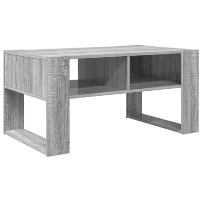 Salontafel met opslag Grijs Sonoma 92 x 53 x 45 cm Bewerkt hout
