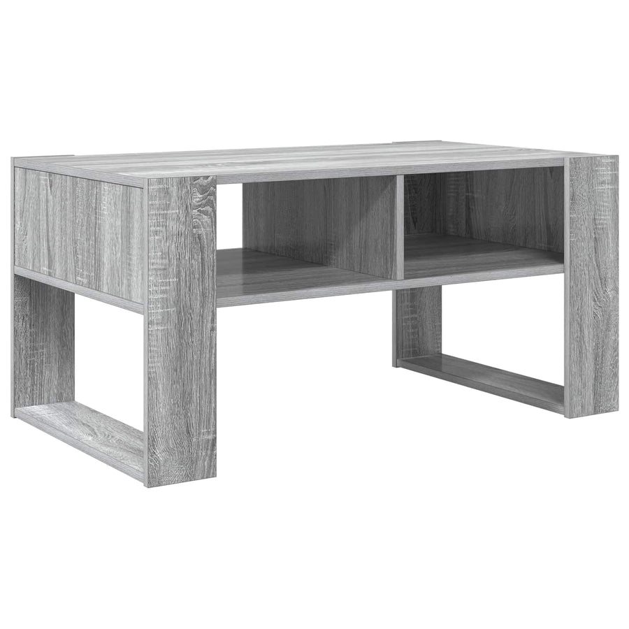 Salontafel met opslag Grijs Sonoma 92 x 53 x 45 cm Bewerkt hout