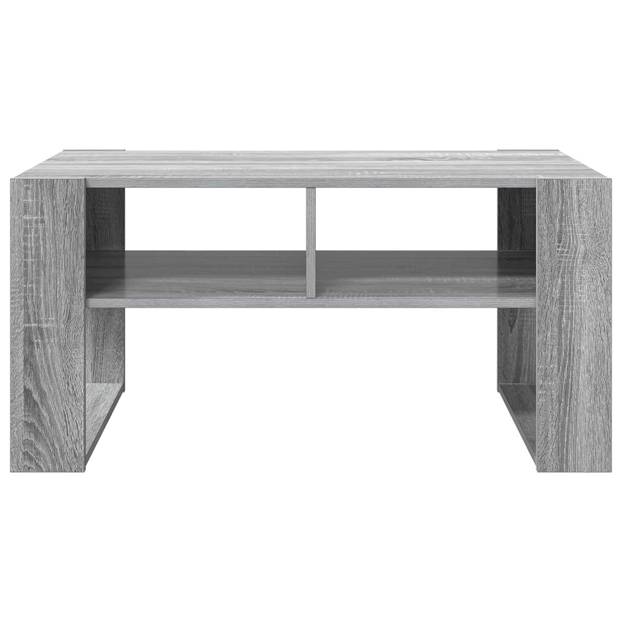 Salontafel met opslag Grijs Sonoma 92 x 53 x 45 cm Bewerkt hout