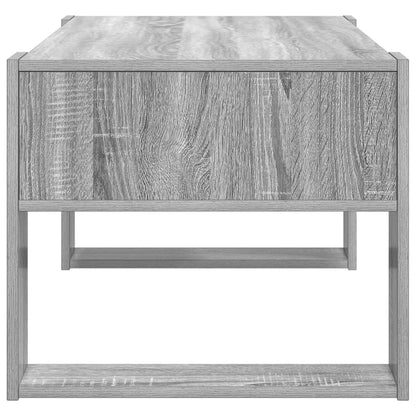 Salontafel met opslag Grijs Sonoma 92 x 53 x 45 cm Bewerkt hout