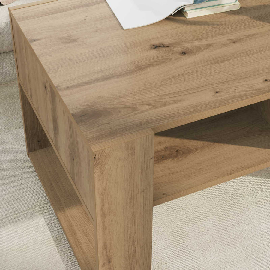 Salontafel Artisan Eiken 92 x 53 x 45 cm Bewerkt hout