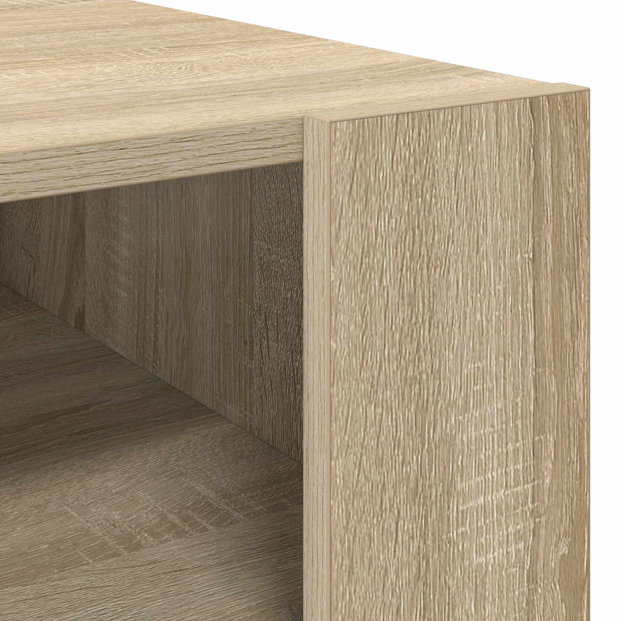 Salontafel met opslag Sonoma Eiken 66 x 53 x 45 cm Bewerkt hout