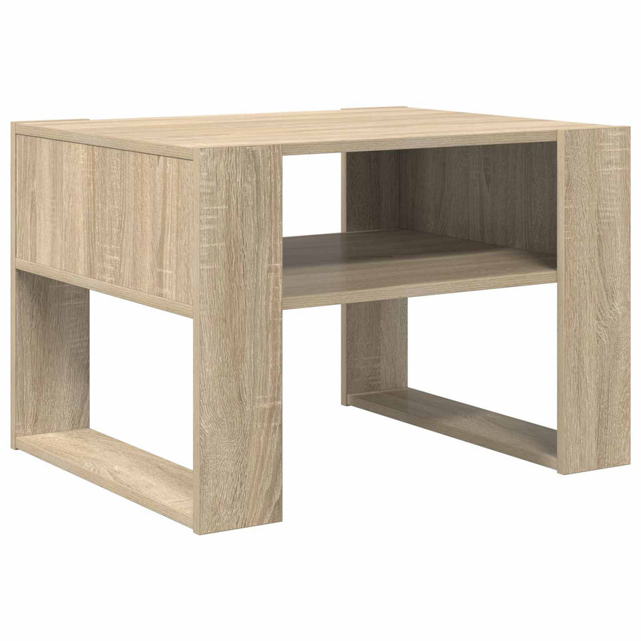 Salontafel met opslag Sonoma Eiken 66 x 53 x 45 cm Bewerkt hout