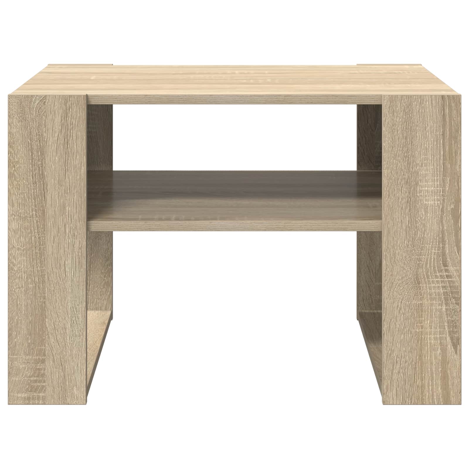 Salontafel met opslag Sonoma Eiken 66 x 53 x 45 cm Bewerkt hout