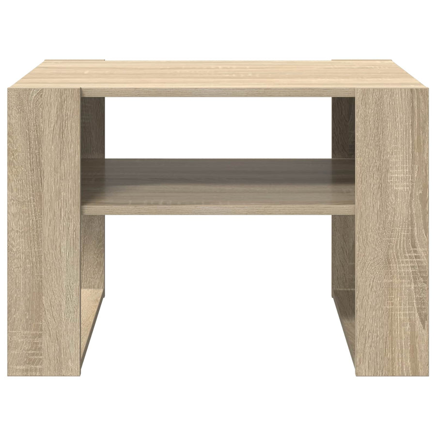 Salontafel met opslag Sonoma Eiken 66 x 53 x 45 cm Bewerkt hout