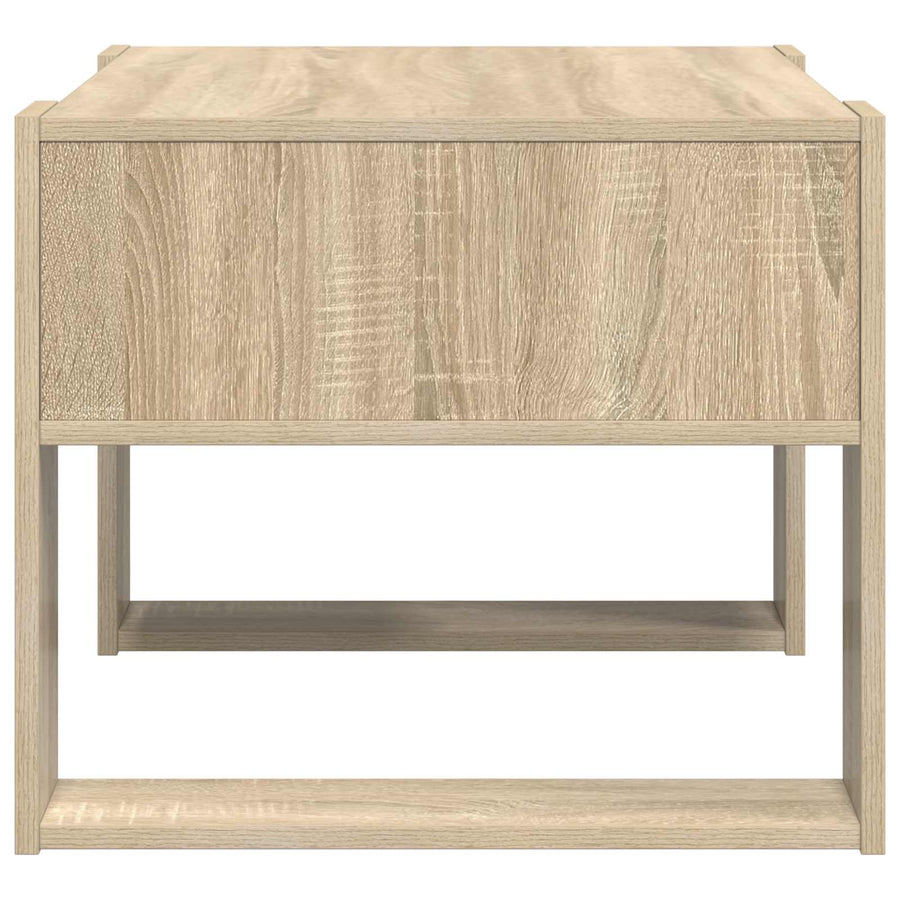 Salontafel met opslag Sonoma Eiken 66 x 53 x 45 cm Bewerkt hout