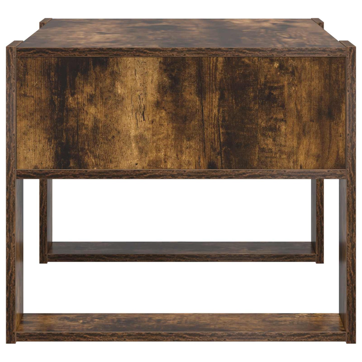 Salontafel Gerookt eiken 66 x 53 x 45 cm Bewerkt hout
