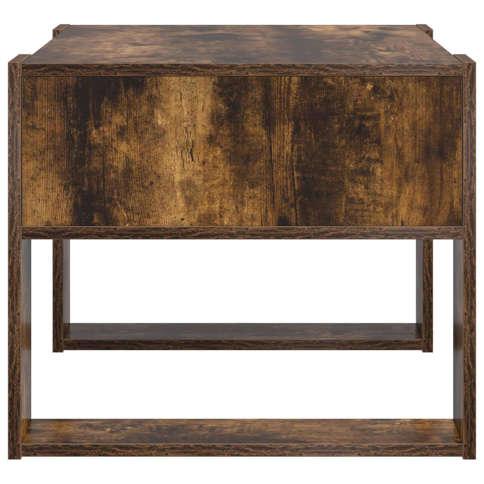 Salontafel Gerookt eiken 66 x 53 x 45 cm Bewerkt hout
