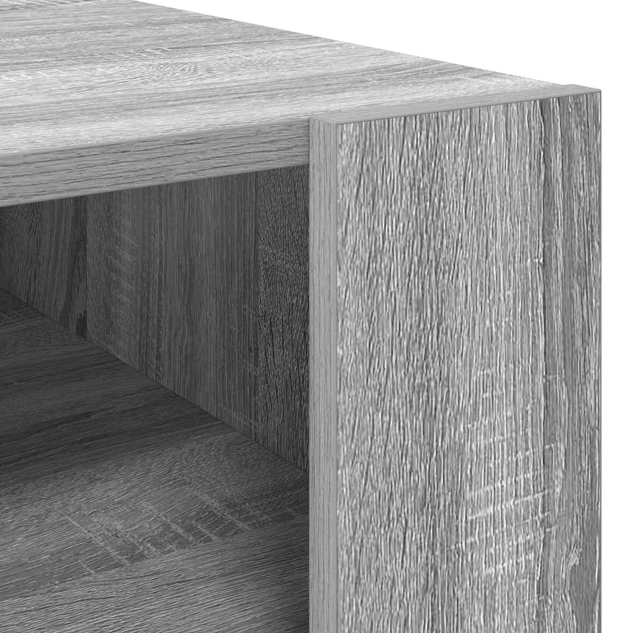 Salontafel met opslag Grijs Sonoma 66 x 53 x 45 cm Bewerkt hout