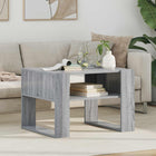 Salontafel 66x53x45 cm grijs bewerkt hout