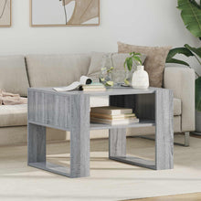 Salontafel met opslag Grijs Sonoma 66 x 53 x 45 cm Bewerkt hout