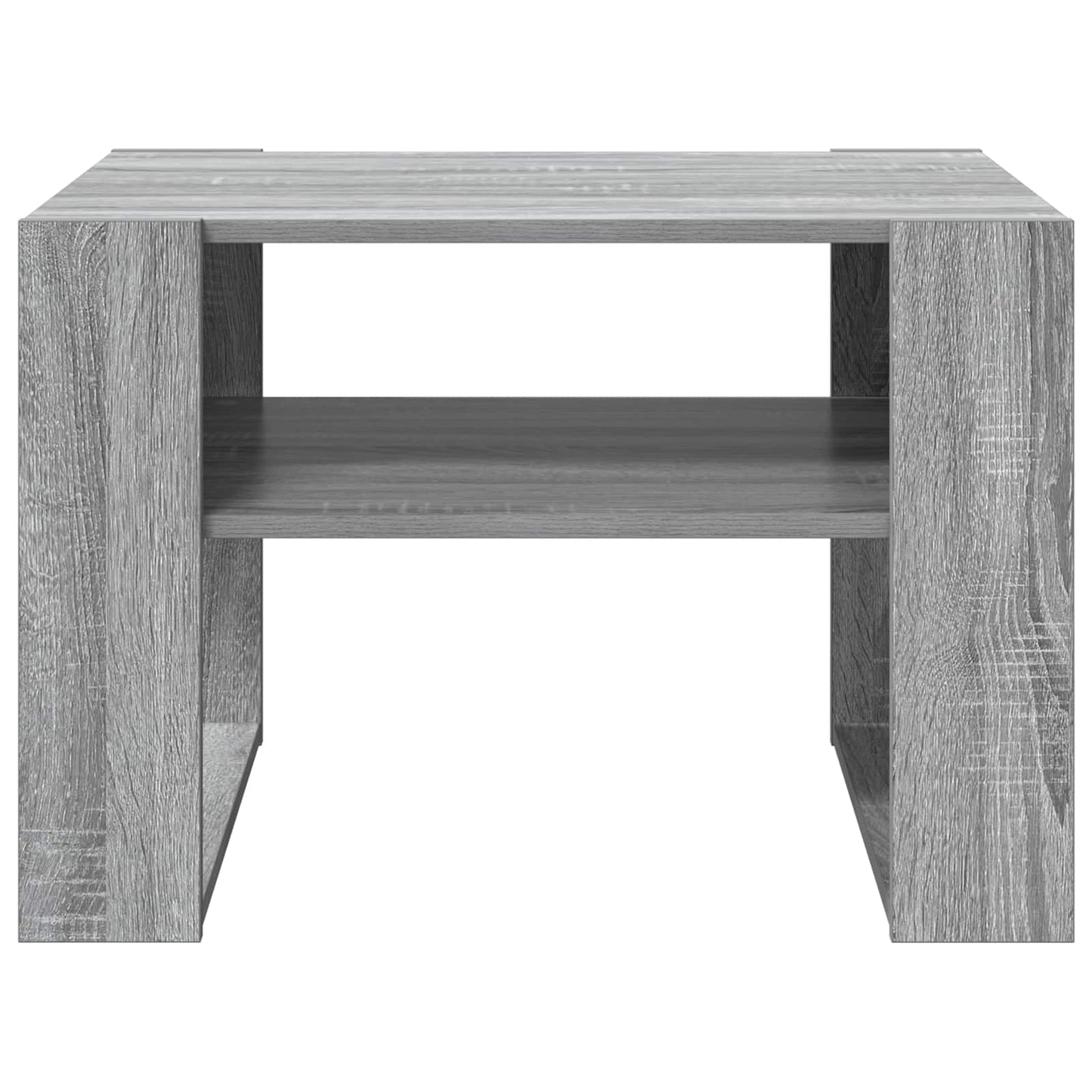 Salontafel met opslag Grijs Sonoma 66 x 53 x 45 cm Bewerkt hout