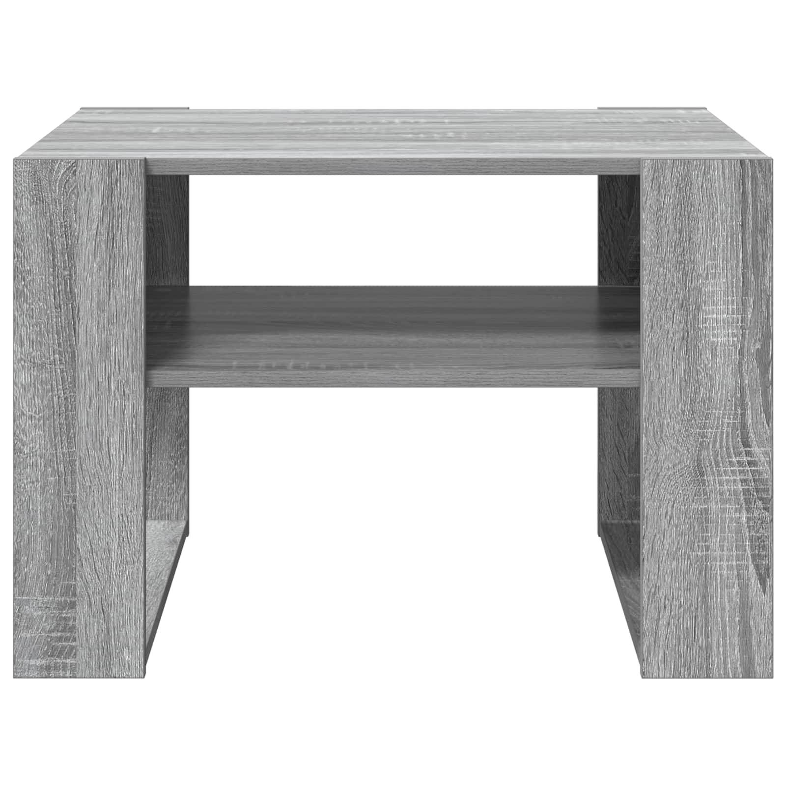 Salontafel met opslag Grijs Sonoma 66 x 53 x 45 cm Bewerkt hout