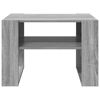 Salontafel met opslag Grijs Sonoma 66 x 53 x 45 cm Bewerkt hout