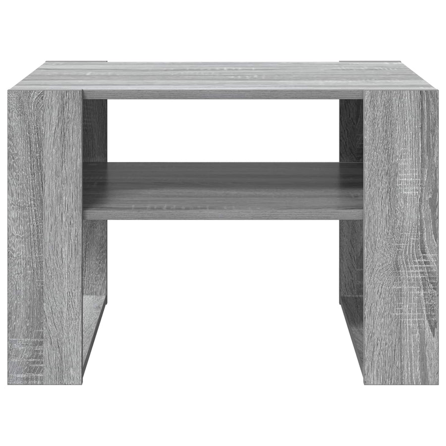 Salontafel met opslag Grijs Sonoma 66 x 53 x 45 cm Bewerkt hout