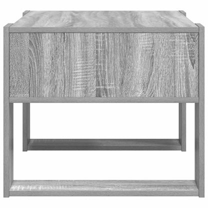 Salontafel met opslag Grijs Sonoma 66 x 53 x 45 cm Bewerkt hout