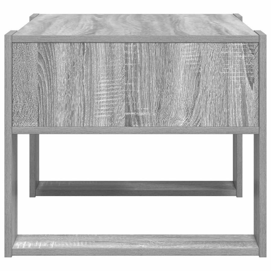 Salontafel met opslag Grijs Sonoma 66 x 53 x 45 cm Bewerkt hout