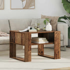 Coffee table with storage Reclaimed wood 66 x 53 x 45 cm Engineered wood