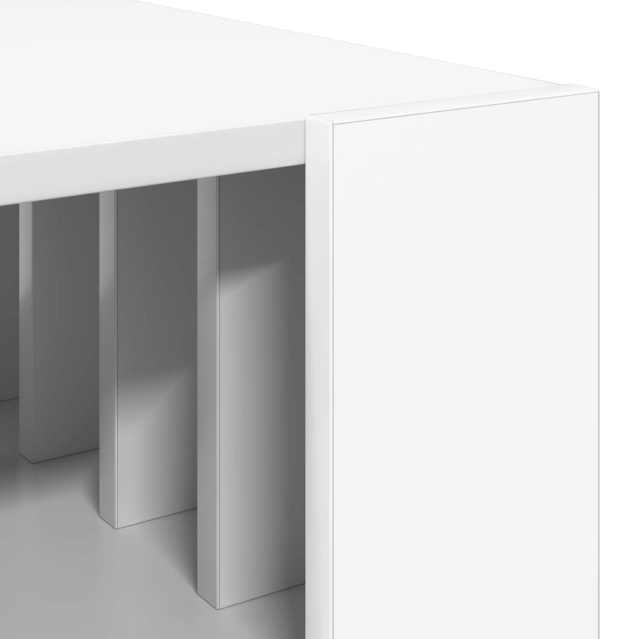 Salontafel Wit 92 x 49,5 x 45 cm Bewerkt hout