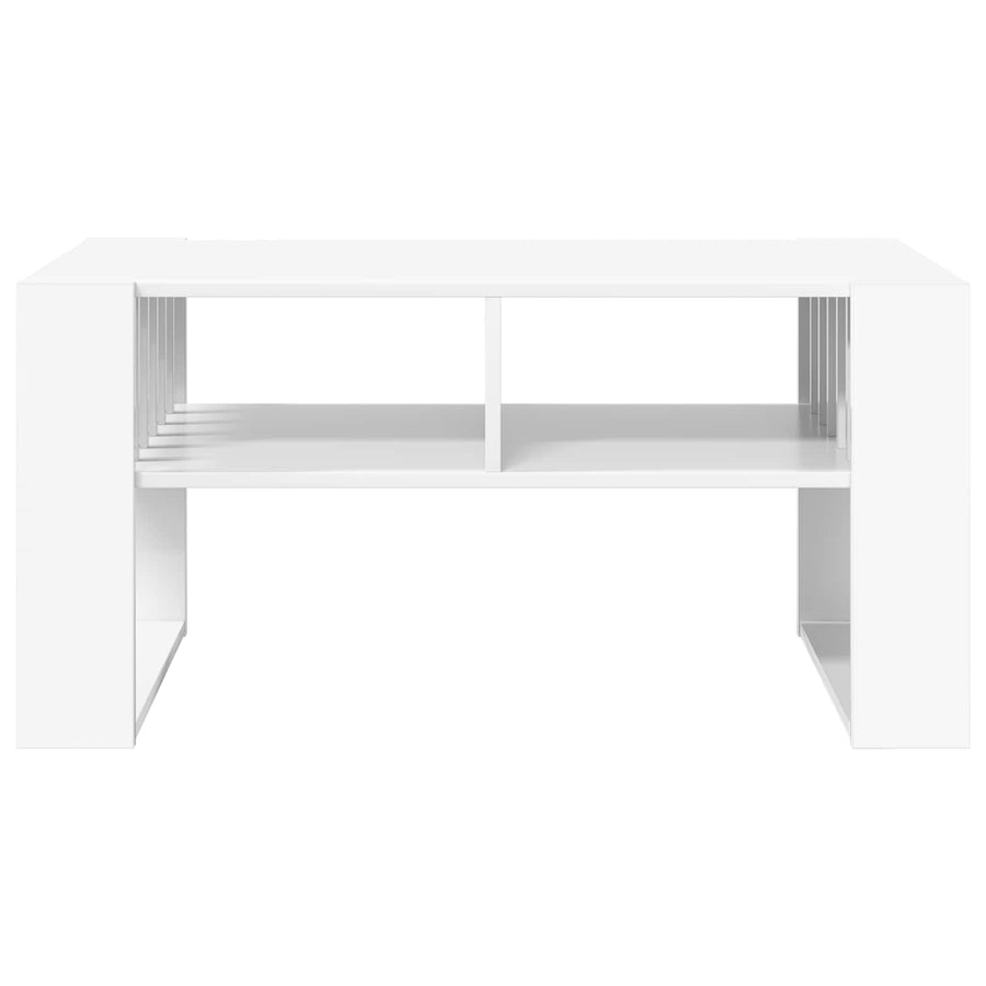 Salontafel Wit 92 x 49,5 x 45 cm Bewerkt hout