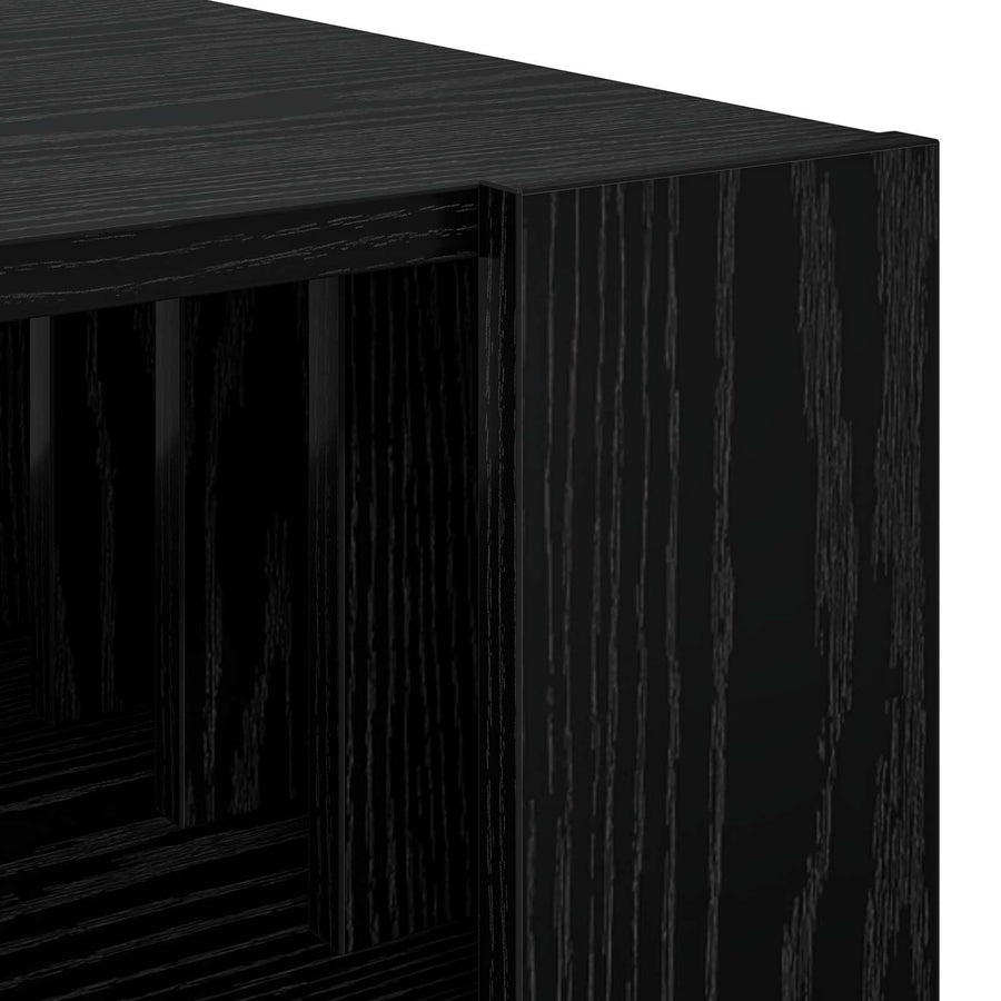 Salontafel Zwart Eiken 92 x 49,5 x 45 cm Bewerkt hout