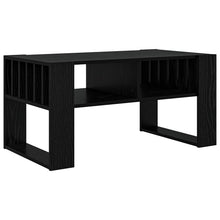 Salontafel Zwart Eiken 92 x 49,5 x 45 cm Bewerkt hout