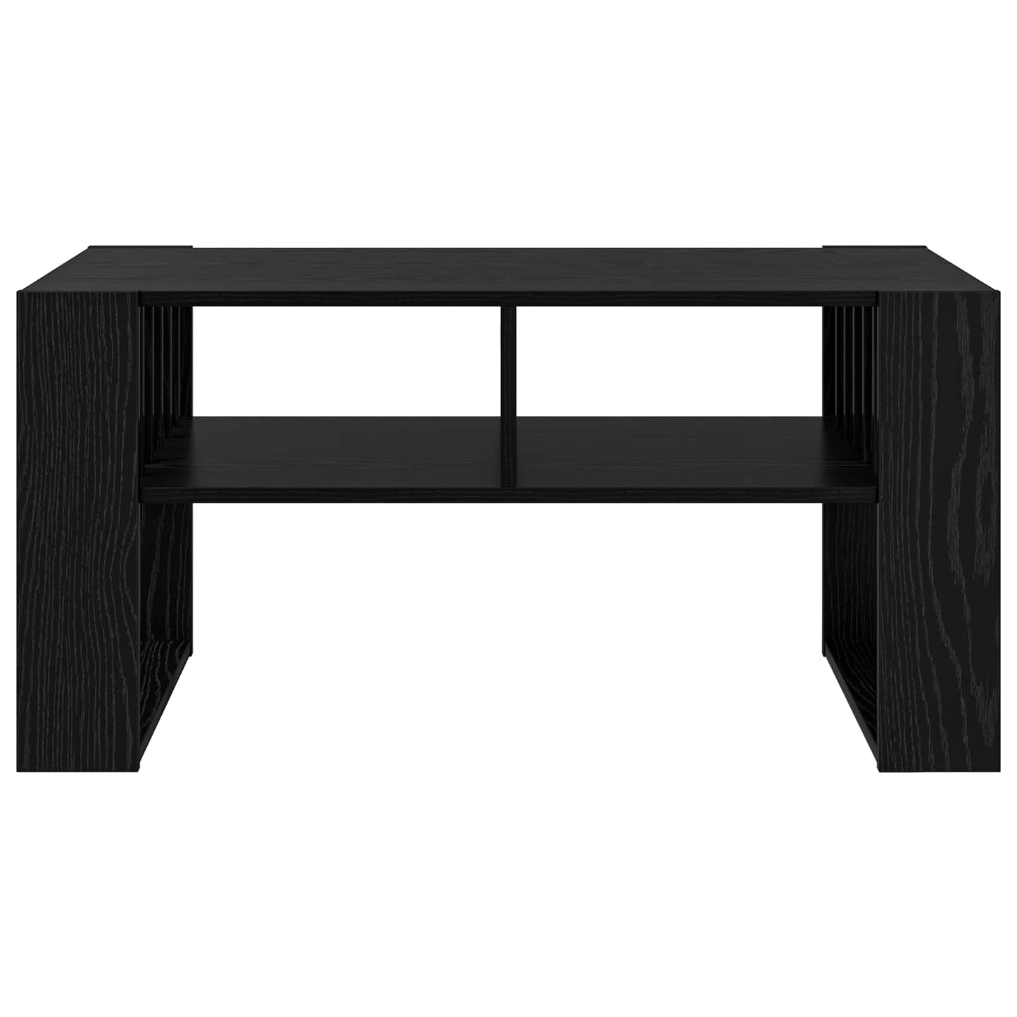 Salontafel Zwart Eiken 92 x 49,5 x 45 cm Bewerkt hout