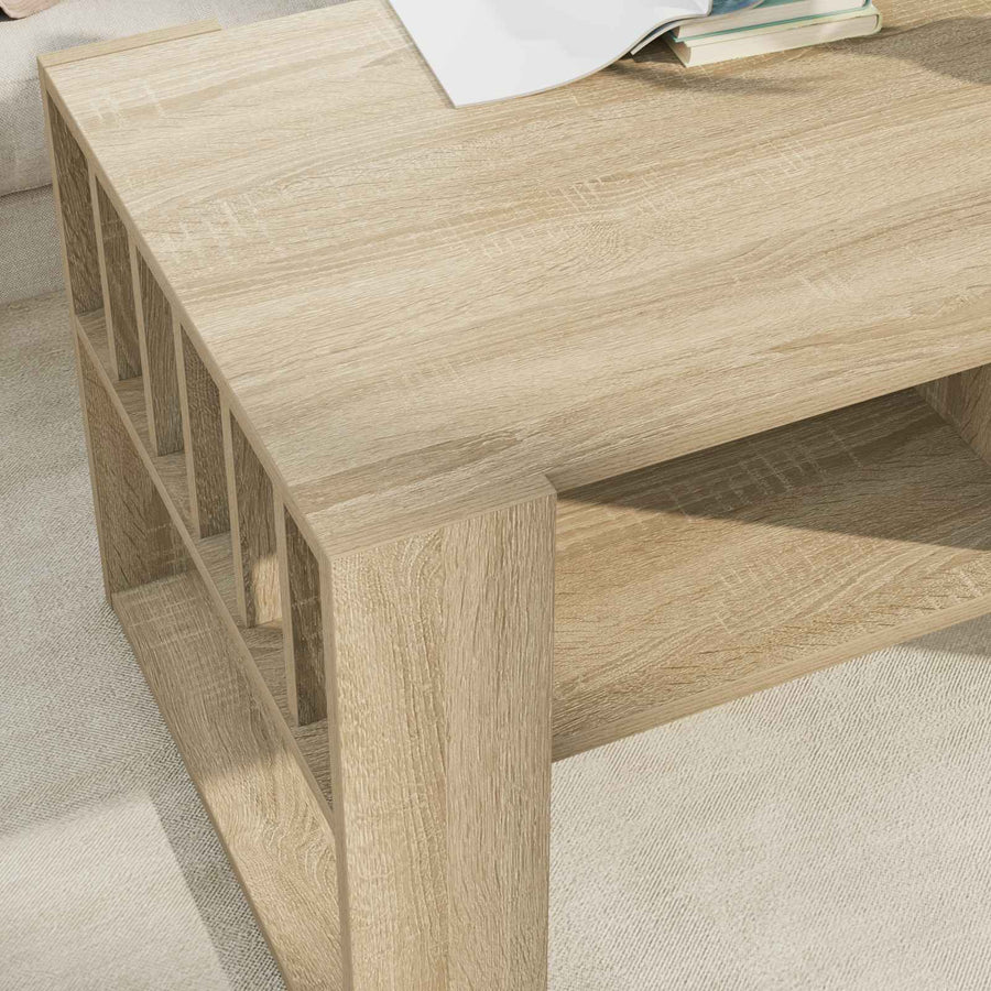 Salontafel Sonoma Eiken 92 x 49,5 x 45 cm Bewerkt hout