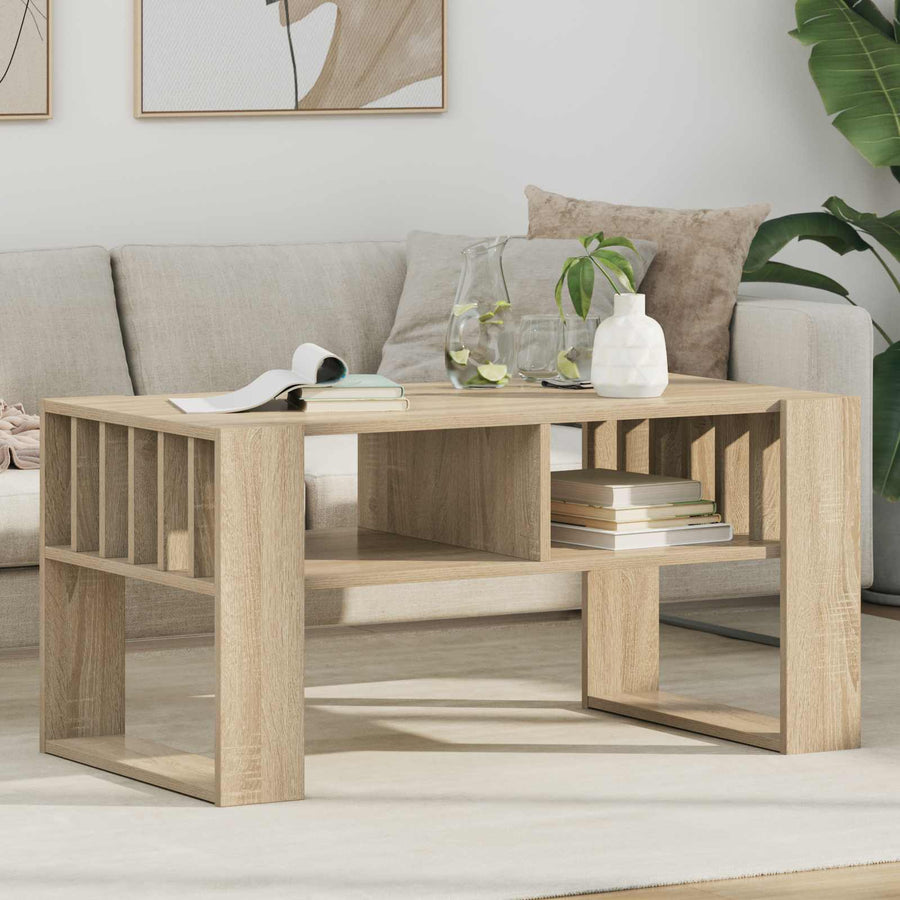 Salontafel Sonoma Eiken 92 x 49,5 x 45 cm Bewerkt hout