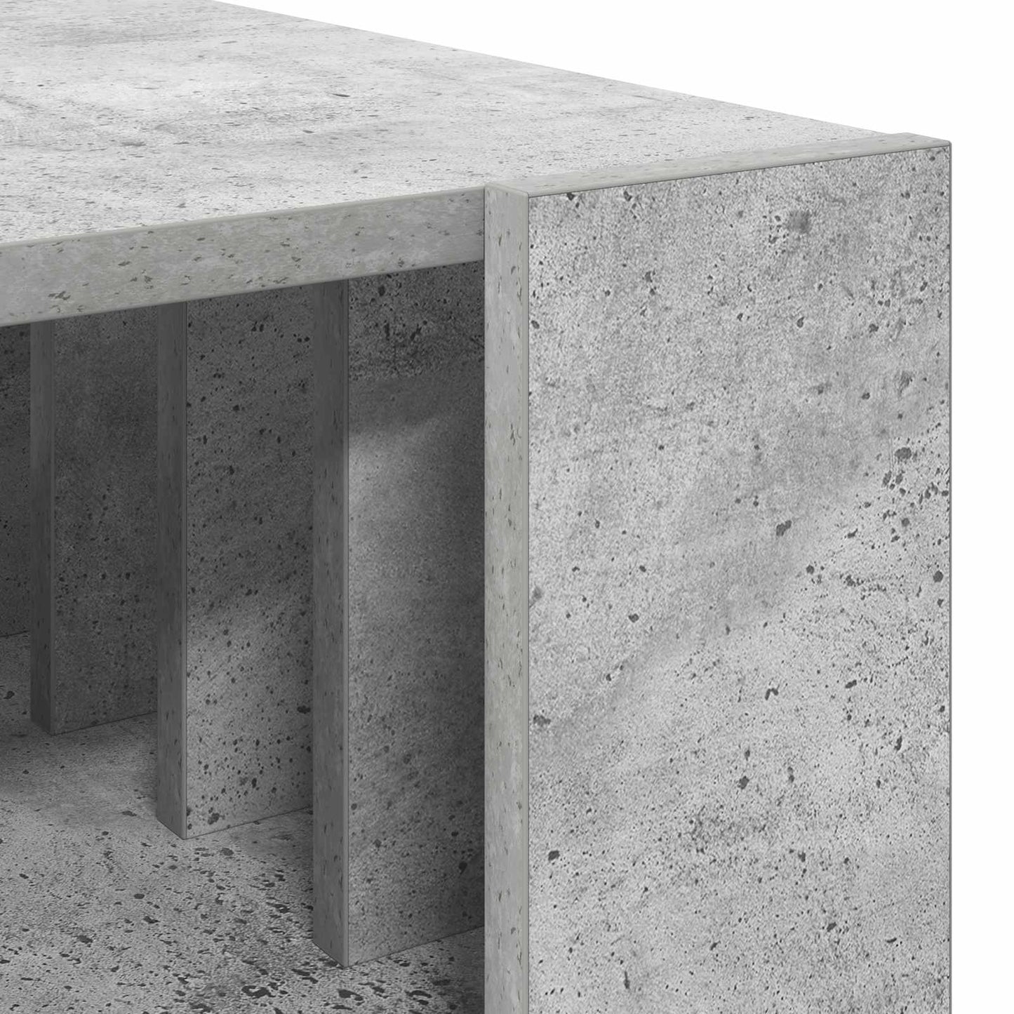 Salontafel Beton Grijs 92 x 49,5 x 45 cm Bewerkt hout
