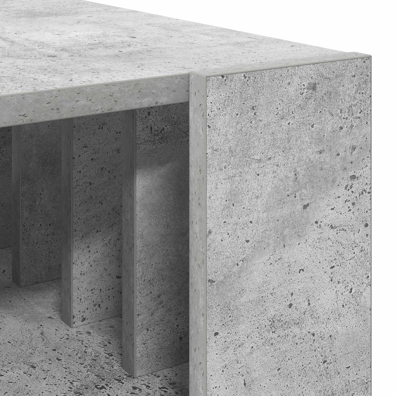 Salontafel Beton Grijs 92 x 49,5 x 45 cm Bewerkt hout