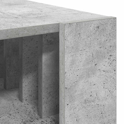 Salontafel Beton Grijs 92 x 49,5 x 45 cm Bewerkt hout