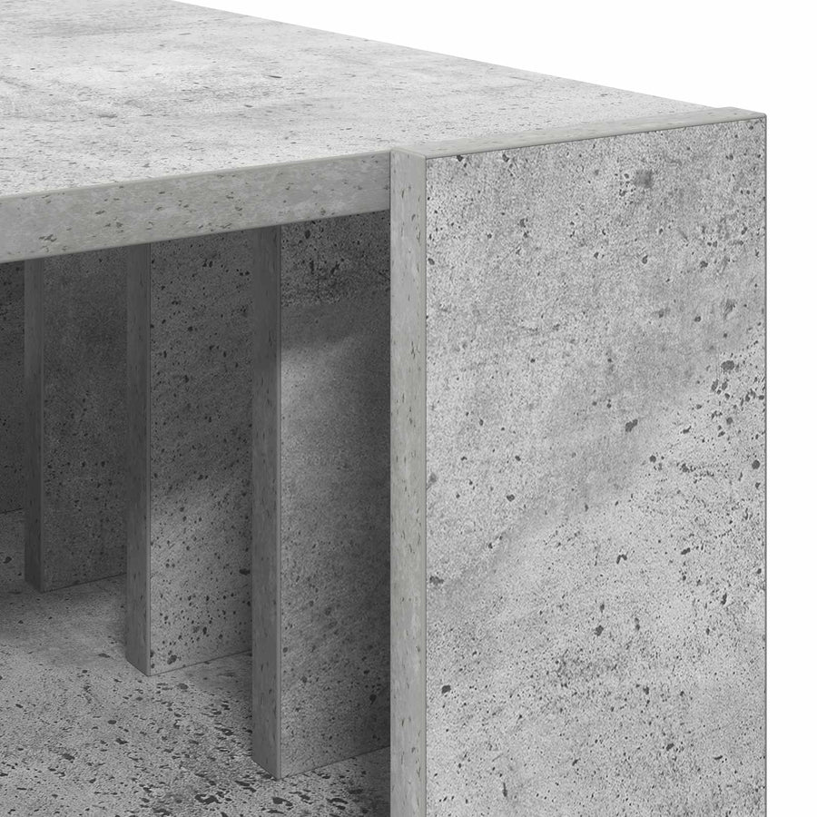 Salontafel Beton Grijs 92 x 49,5 x 45 cm Bewerkt hout