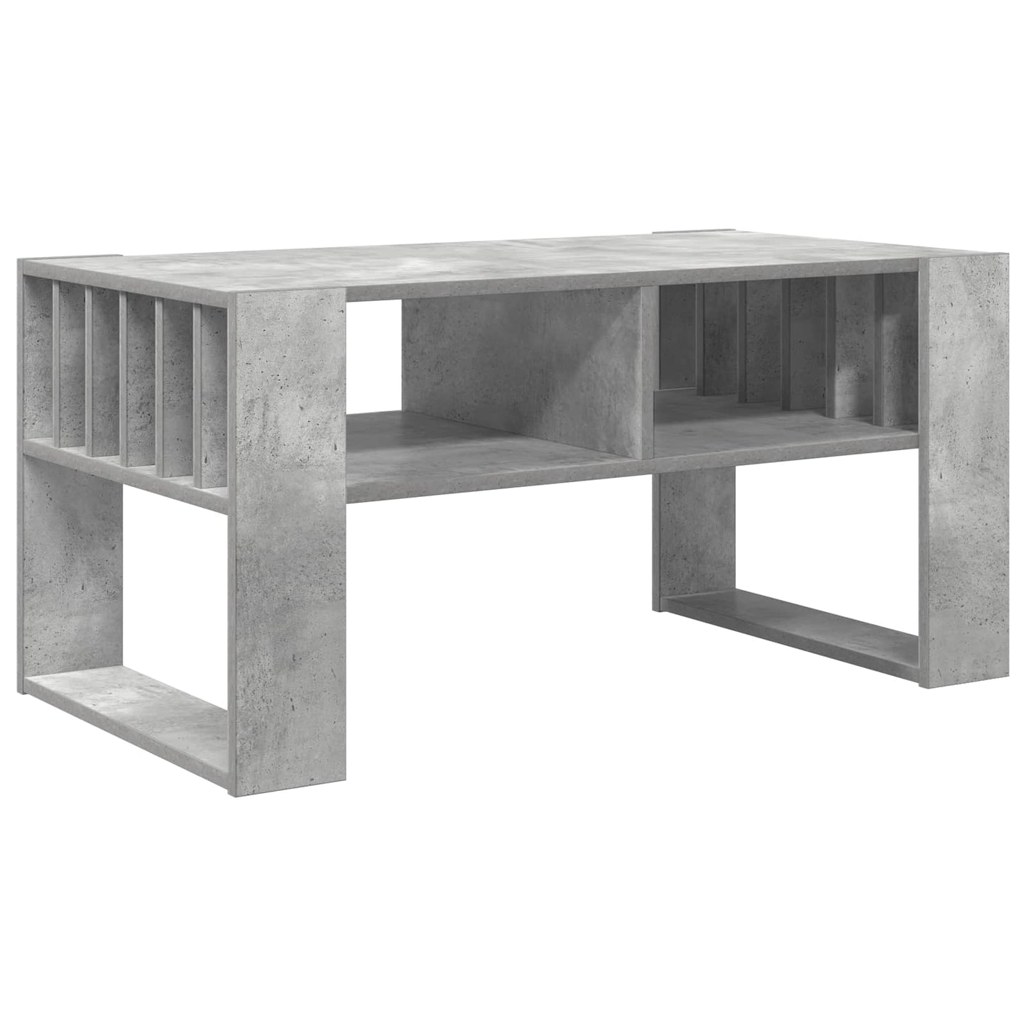 Salontafel Beton Grijs 92 x 49,5 x 45 cm Bewerkt hout